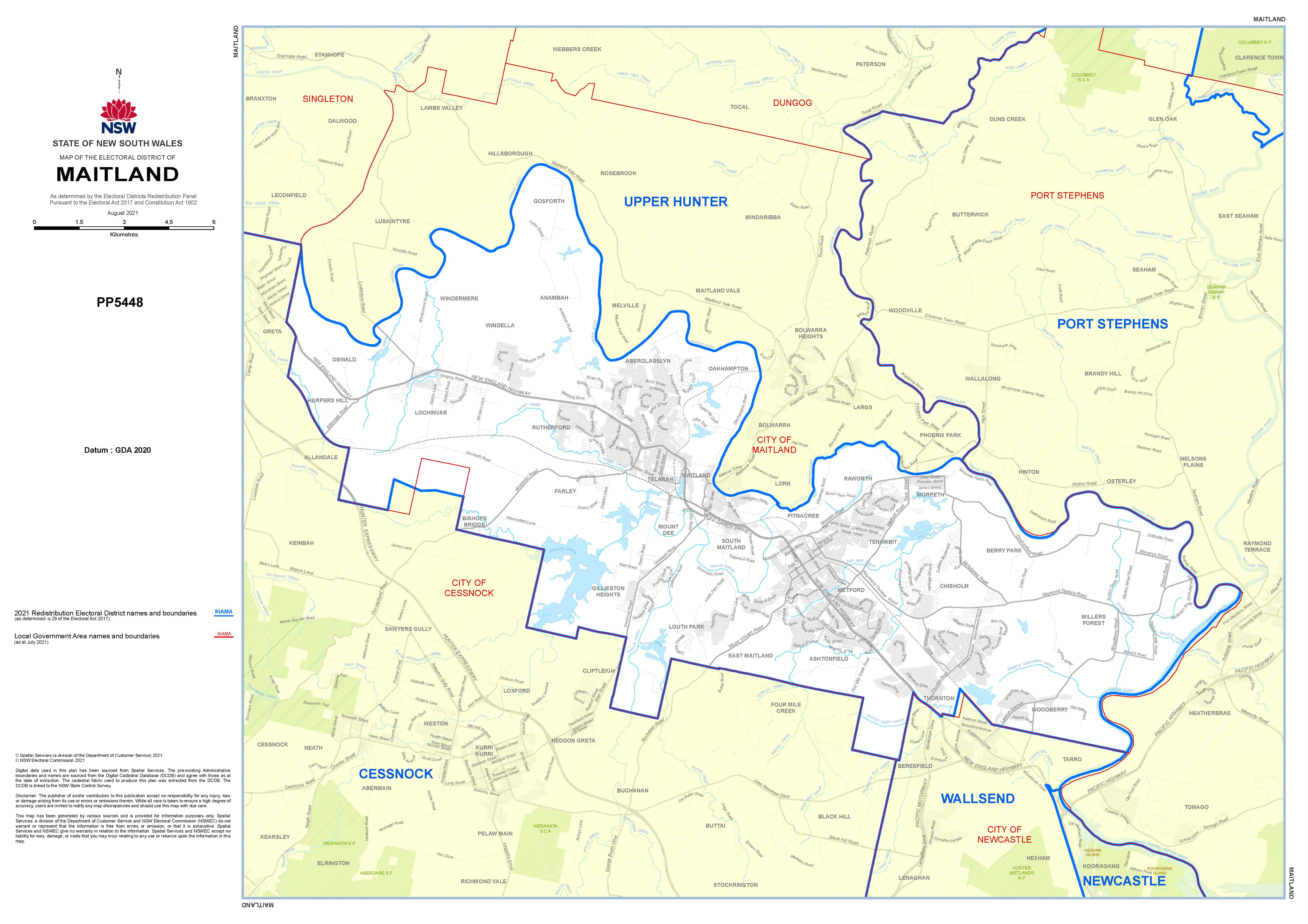 Maitland Electorate following 2023 Election